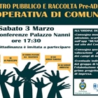 COMUNICATO Incontro pubblico e raccolta pre-Adesione Cooperativa di Comunità
